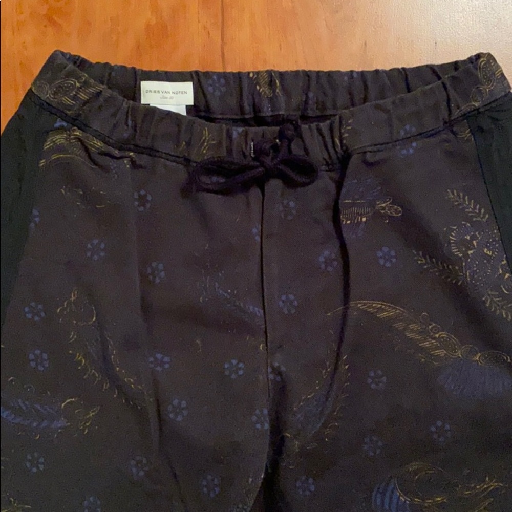 Drawstring dress pant w print 🇧🇪